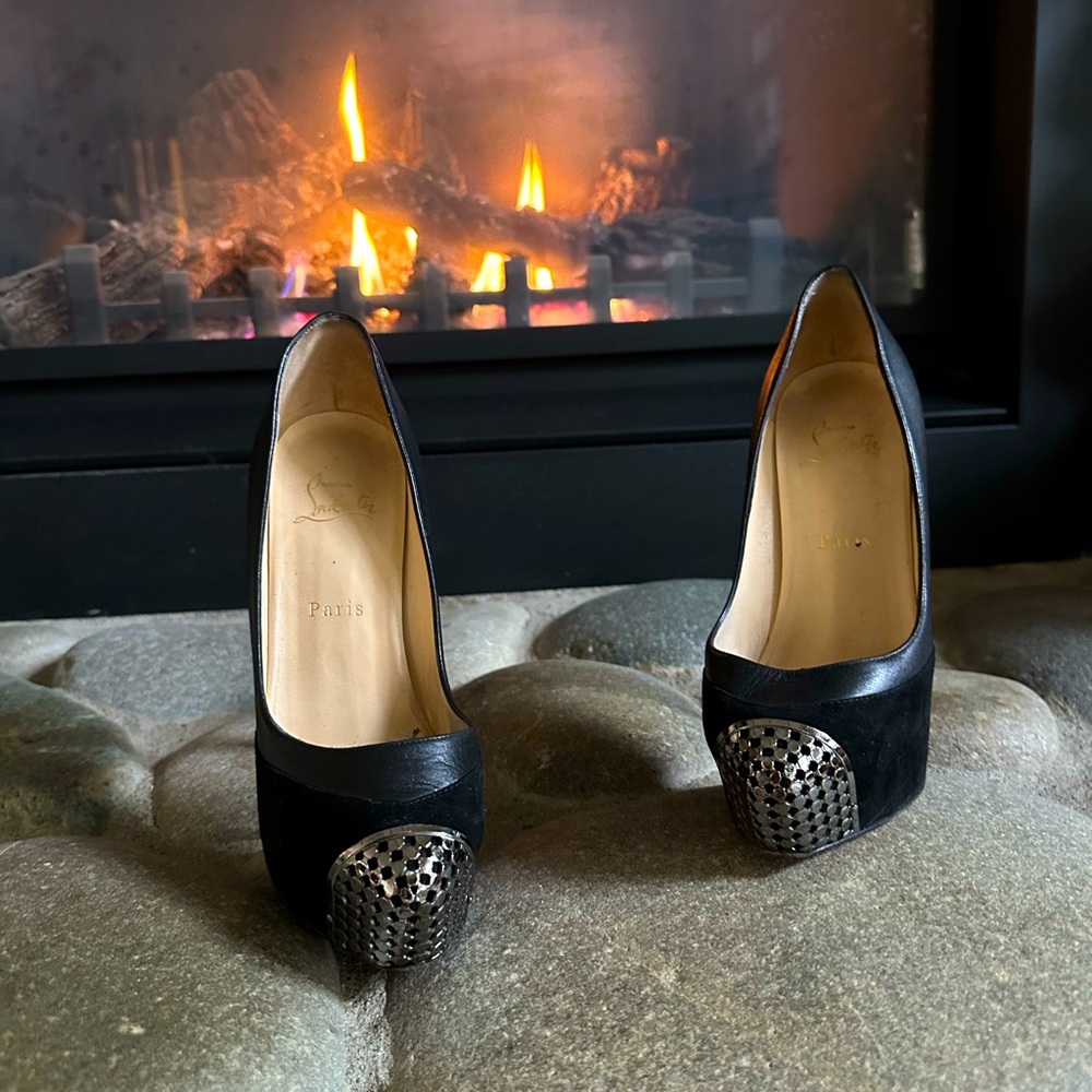 Christian louboutin heels . 37.5